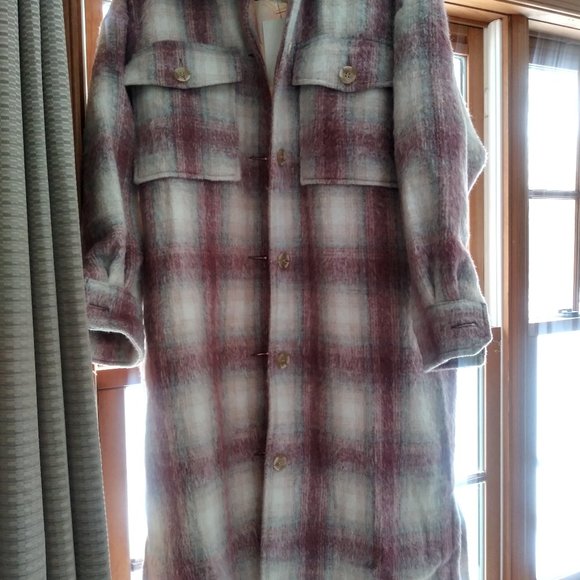 Pull & Bear, ERC , Multicolor Beige and Pink   women's  Buttons Jacket - Picture 1 of 6